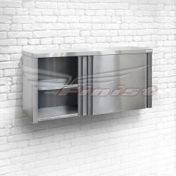 Stainless Steel Wall Shelf PTK with Sliding Doors