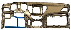 Dashboard Panel Frame for Airflow and Safety (Model 84711-H5AA0IJT)