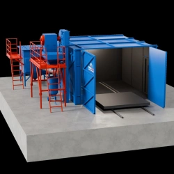 Habitable Abrasive Blasting Chamber Model OKDO