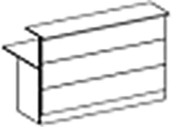 Steel Reception Desk 15 100 - Direct Reception Series