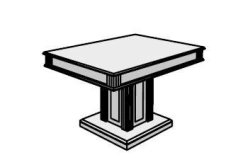 Wooden Office Briefing Furniture Set "Dante