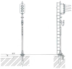 Railway Signal Mast TU 32 ELT 046-13