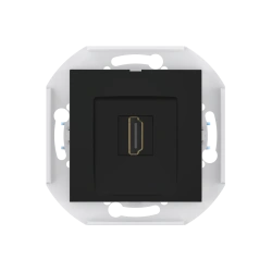 CADUCEUS ALING PRESTIGE HDMI Keystone Socket, Black, Art. 60163.E1