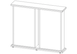 Two-Section Barrier Status with 32mm Tabletop Thickness