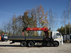 Multi-functional Hydraulic Crane Truck KMA on KAMAZ 43118 41K01N-UP