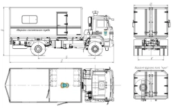 Emergency Rescue Vehicle Model 9723BK without Crane on KAMAZ Chassis Model 43265-D5