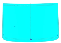 Windshield for GAZ LCV (Color C+G) Code 00223LFW00005