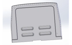 Polyester Glass Fiber Rear Panel for Vehicles AP 4208-5303109