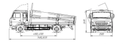 Special Dump Truck with Three-Sided Discharge 3957KA on KAMAZ 4308-G4 Chassis