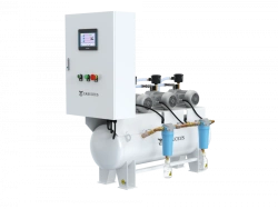 Oil-Free Vacuum Station CADUCEUS VAC 3/8 D, 0.37 kW, 8 m³/h, -0.04 to 0.9 MPa