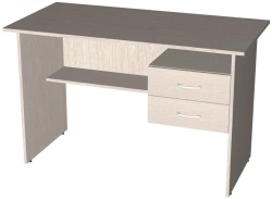 Writing Desk with Right Suspended Cabinet and 2 Drawers 1200x600x750 mm