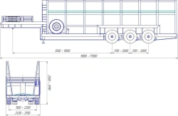 Panel Transport Semi-Trailer PP-1-3, PR3 Type, Modification 92294-0000010-04