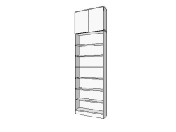 Wall-Mounted Sectional Shelf ST-9
