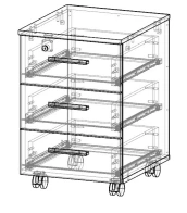 Office Cabinet - Custom Dimensions and Design
