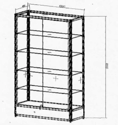 Display Showcase for Exhibits