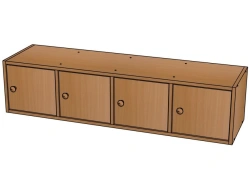 4-Section Wardrobe Shelf for Clothing Storage / ШД20