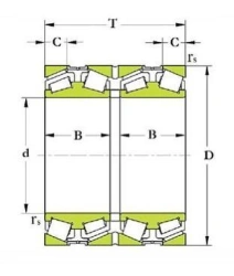 Four-Row Tapered Roller Bearing 2077160XLM
