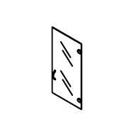 Low Glass Door for Office Wooden Furniture - Agate Set