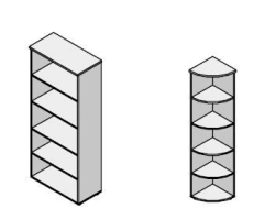 Wooden Office Shelf Unit "Agat" Furniture Set