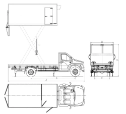 Special Van Truck "Autolift" for Food Transport - 5759AT-1, 5759AT-2, 5759AT-3