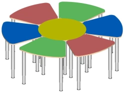 Children's Game Table "Violet" Model 19804