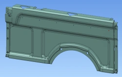 Left Rear Side Upholstery for Vehicle Interior A65R23-5402085-10