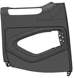 Left Rear Door Trim Panel for M1 and N1 Vehicles - 9681286777