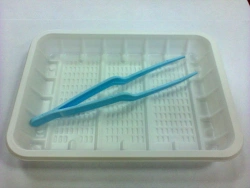 Sterile Disposable Polymer Tapered Forceps 150 mm in Tray