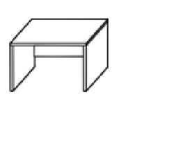 Direct Writing Desk with LDF Tabletop and Frame