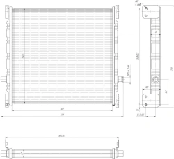 Oil Radiator BR-140.1013.200 for Hydraulic Systems