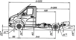 GAZelle NN Chassis A21R23 with Gasoline Engine