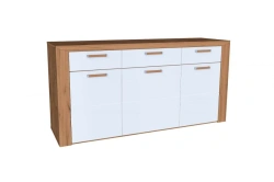 Lacosta LD.673110.000 Chest of Drawers (Golden Oak/Grey Gloss)