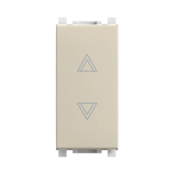 CADUCEUS ALING Experience Hidden Switch for Roller Shutters, 10A, Beige, Art. 72118.9