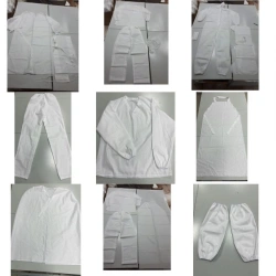 Reusable Medical Clothing Set with Individual Items: Jumpsuit, Gown, Shoe Covers, Jacket, Pants, Cape, Cap, Apron, Sleeves