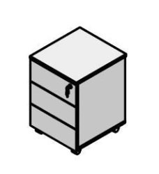 Mobile Office Cabinet, Rio Base Furniture Set