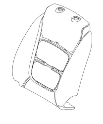 Standard Front Seat Backrest Padding 1313601