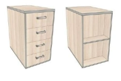 Side Cabinet without Lock, 430*704*750 mm, AsTP-6