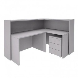 Practical Wooden Office Reception Desk AS for Public Spaces