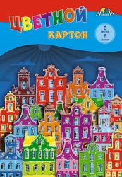 Colored Cardstock A4 6 Sheets 6 Colors, Applika