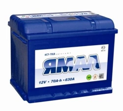 Lead Acid Starter Battery for Internal Combustion Engines 12V 70Ah Yamal