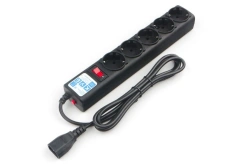 Power Cube 3.0m Extension Filter for UPS (C14) - 5 Sockets, Black