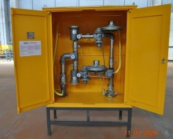 Gas Reduction Station Cabinet (GRPS) SHBDG-2000-2 with Primary and Backup Regulation Lines