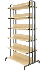 Two-Sided Library Bookshelf, Model SB-2