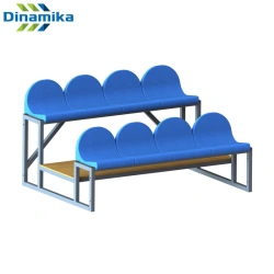8-Seat Spectator Stand for Events (Segment Model)