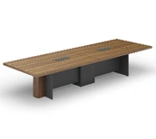 Conference Table with Wooden Supports