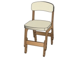 Classic Adjustable Semi-Soft Chair for Preschool Play - Model StD20