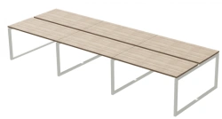 Magna Bench System on O-Shaped Support, Art. MSB 06