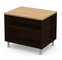 Office Equipment Cabinet with Panel Frame and Supports