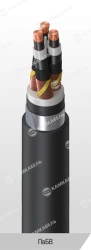Power Cable with Copper Conductors, 6 kV, PVBV Model