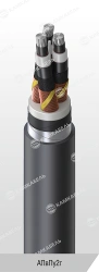 Power Cable with Aluminum Conductors, XLPE Insulation, 10-35 kV, AПвПу2г